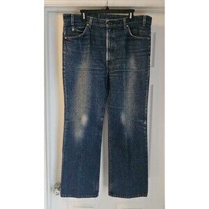 Vintage Levi’s 517 Orange Tab Jeans 40x30 USA 1990 Bootcut Distress Faded Denim